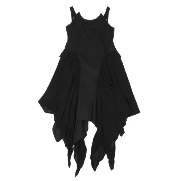 Yohji Yamamoto FEMME Switching Drape Sleeveless Dress K-167796_002