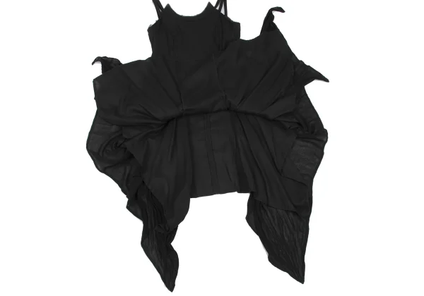 Yohji Yamamoto FEMME Switching Drape Sleeveless Dress K-167796_008