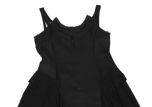 Yohji Yamamoto FEMME Switching Drape Sleeveless Dress K-167796_010
