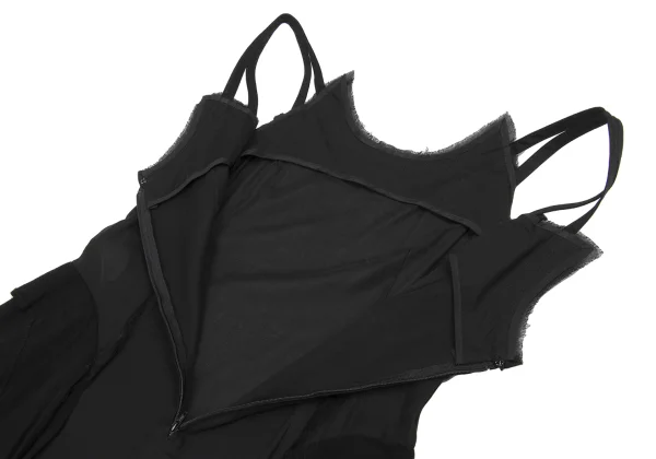 Yohji Yamamoto FEMME Switching Drape Sleeveless Dress K-167796_011