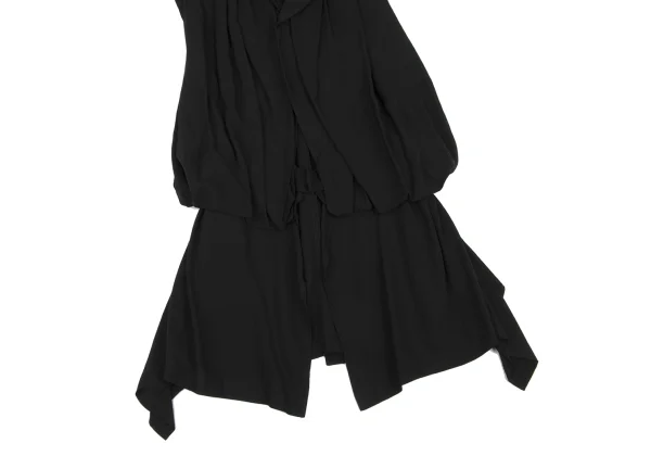 Yohji Yamamoto FEMME Rayon Cupra Drape Sleeveless Dress K-167797_007