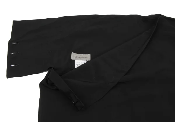 Yohji Yamamoto FEMME Rayon Side Drape Skirt K-167798_006