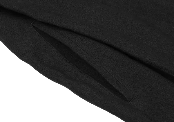 Yohji Yamamoto FEMME Bone Button Asymmetry Linen Skirt K-167799_007