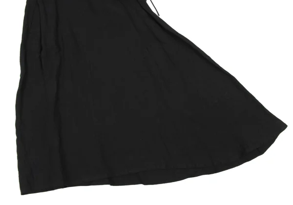 Yohji Yamamoto FEMME Bone Button Asymmetry Linen Skirt K-167799_008