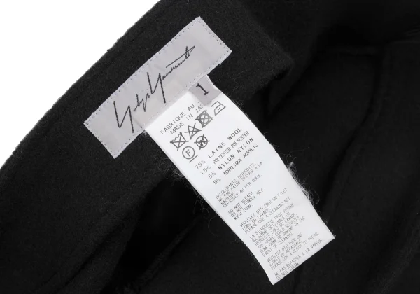 Yohji Yamamoto FEMME Wool Asymmetry Mini Skirt K-167800_009