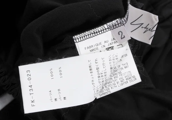 Yohji Yamamoto FEMME Switching Asymmetry Skirt K-167801_015