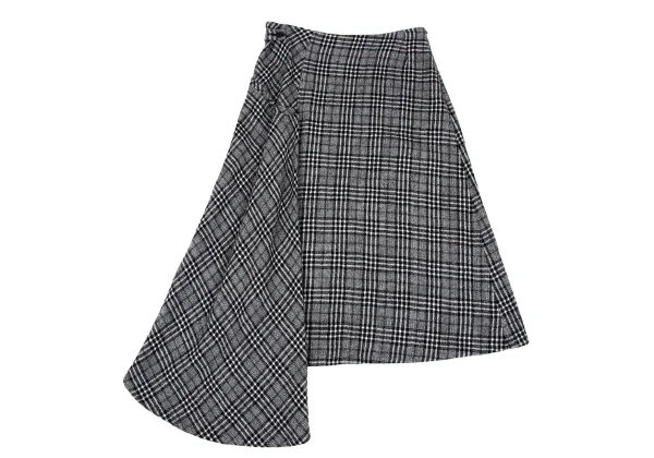 Yohji Yamamoto FEMME Wool Chwck Flare Skirt K-167802_007