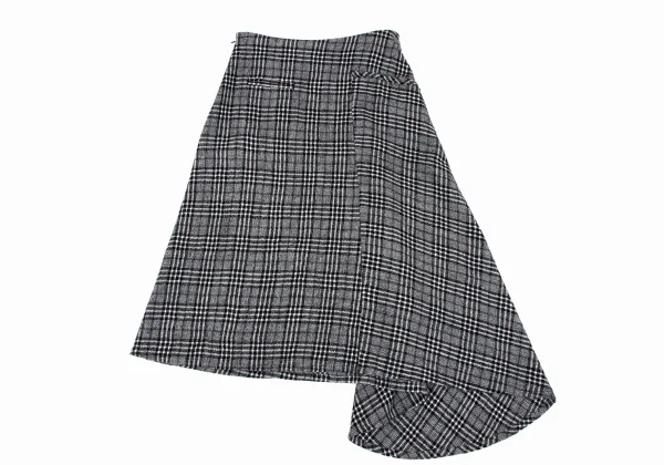 Yohji Yamamoto FEMME Wool Chwck Flare Skirt K-167802_010