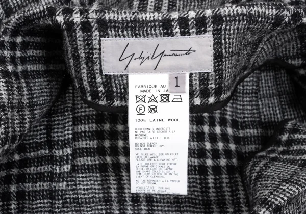 Yohji Yamamoto FEMME Wool Chwck Flare Skirt K-167802_012