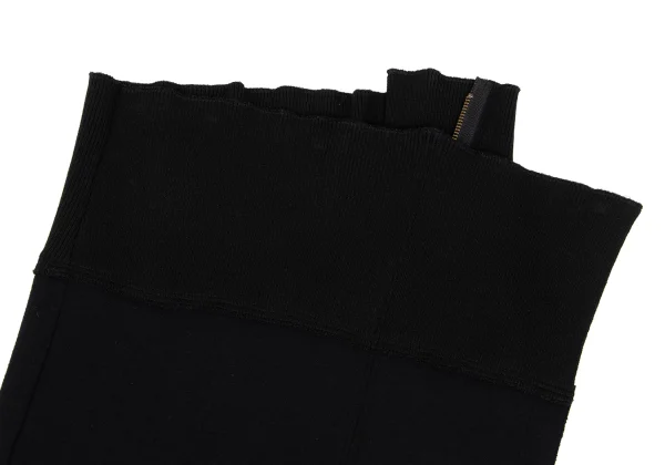 Yohji Yamamoto FEMME Angora Blend Rib Switching Wrap Skirt K-167803_003