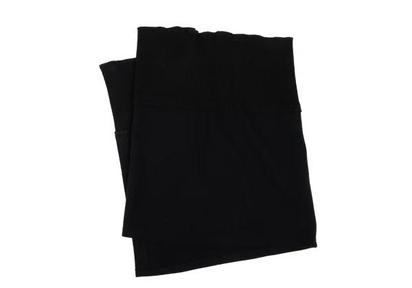 Yohji Yamamoto FEMME Angora Blend Rib Switching Wrap Skirt K-167803_007