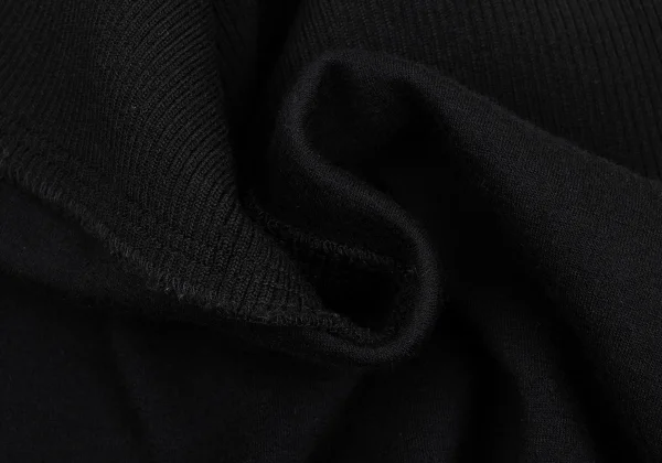 Yohji Yamamoto FEMME Angora Blend Rib Switching Wrap Skirt K-167803_008