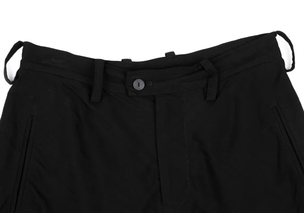 Yohji Yamamoto FEMME Tencell Cupra Cut-off Hem Shorts K-167804_002