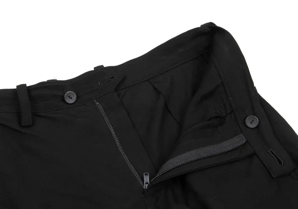 Yohji Yamamoto FEMME Tencell Cupra Cut-off Hem Shorts K-167804_004