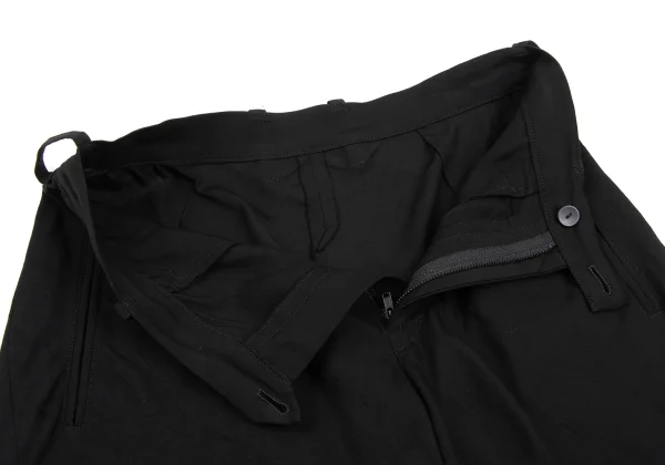 Yohji Yamamoto FEMME Tencell Cupra Cut-off Hem Shorts K-167804_005