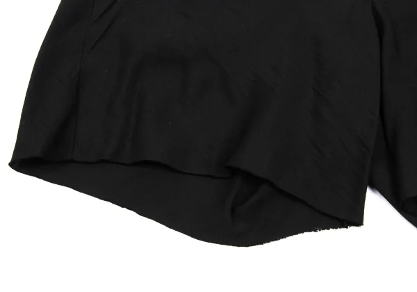 Yohji Yamamoto FEMME Tencell Cupra Cut-off Hem Shorts K-167804_007