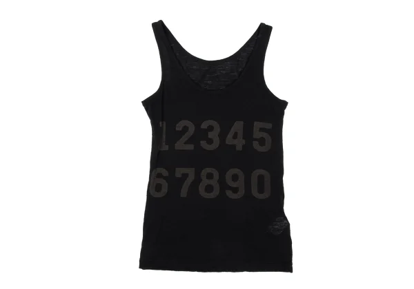 Y's Number Printed Wool Tank Top K-167806_002