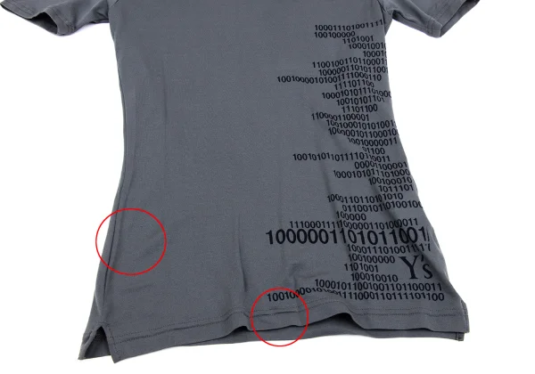 Y's Number Logo Printed Nylon T-shirt K-167808_005