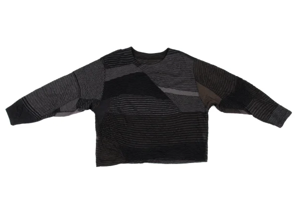 JURGEN LEHL Babaghuri Wool Stripe Weave Knit Top K-167810_002