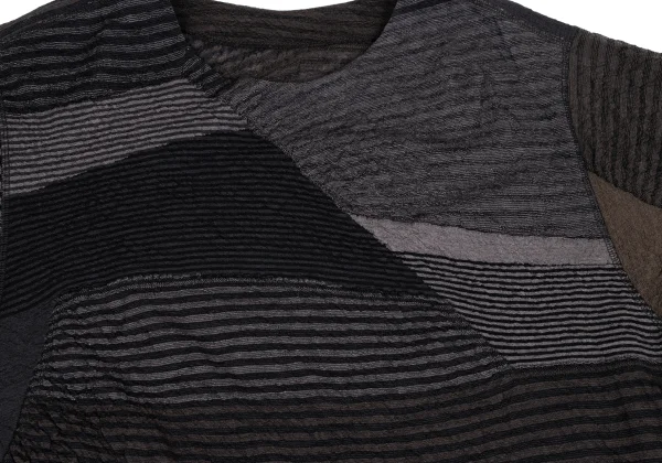 JURGEN LEHL Babaghuri Wool Stripe Weave Knit Top K-167810_005