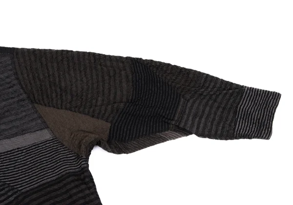 JURGEN LEHL Babaghuri Wool Stripe Weave Knit Top K-167810_007