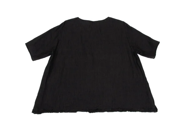 JURGEN LEHL Babaghuri Hem Tiered Short Sleeve Blouse K-167811_009