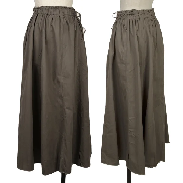 JURGEN LEHL Babaghuri Hem Cutting Flare Skirt Mocha M K-167822_001