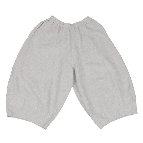 JURGEN LEHL Babaghuri Wool Blended Pile Wide Cropped Pants Grey M K-167824_001