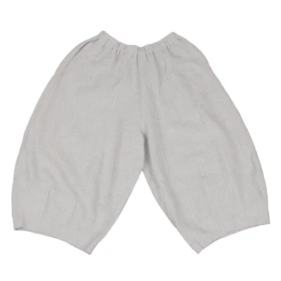 JURGEN LEHL Babaghuri Wool Blended Pile Wide Cropped Pants