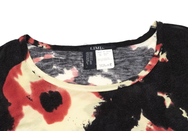 LIMI feu Silk Blend Mottled Print Off-Shoulder Tops K-167831_004