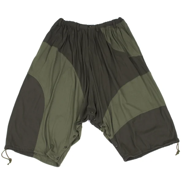 LIMI feu Color Switching Skirt Dropped Crotch Pants Khaki 2 K-167833_001