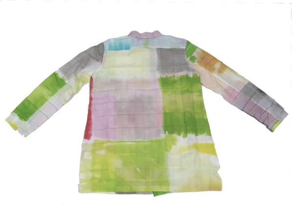 ISSEY MIYAKE Colorful Printed Pleats Long Sleeve Shirt K-167834_011