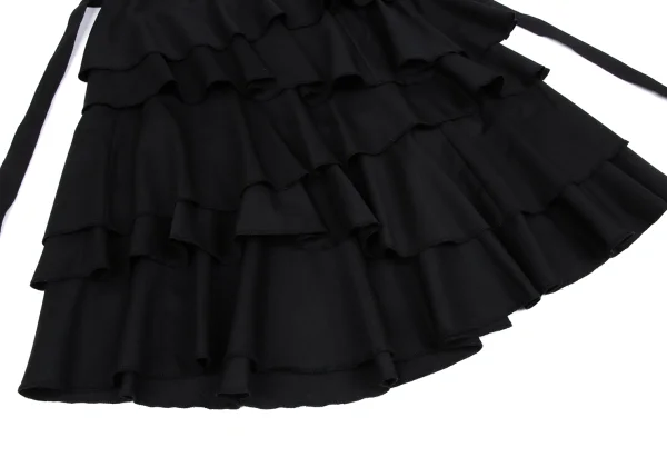 BLACK COMME des GARCONS Wool Tiered Wrap Skirt K-167837_004