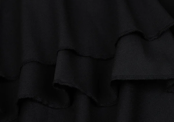 BLACK COMME des GARCONS Wool Tiered Wrap Skirt K-167837_005