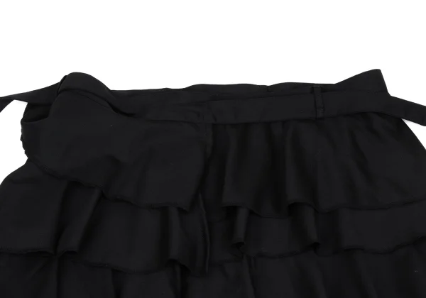 BLACK COMME des GARCONS Wool Tiered Wrap Skirt K-167837_007