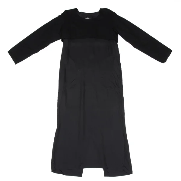 tricot COMME des GARCONS Wool Short Top Layered Dress K-167839_002