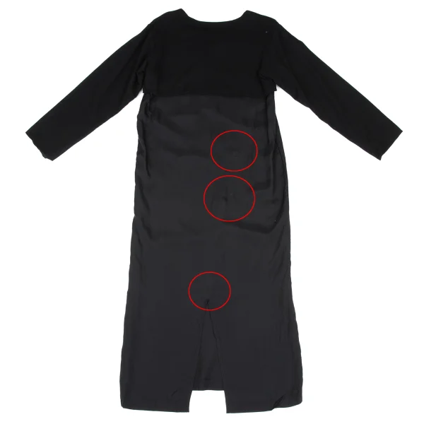 tricot COMME des GARCONS Wool Short Top Layered Dress K-167839_010