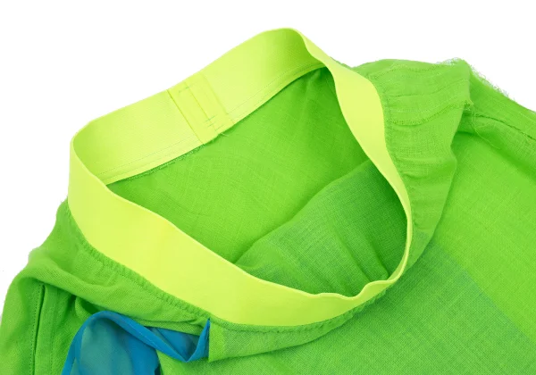 Yohji Yamamoto FEMME silk Drape Switching Design Wool Sheer Pants K-167846_005