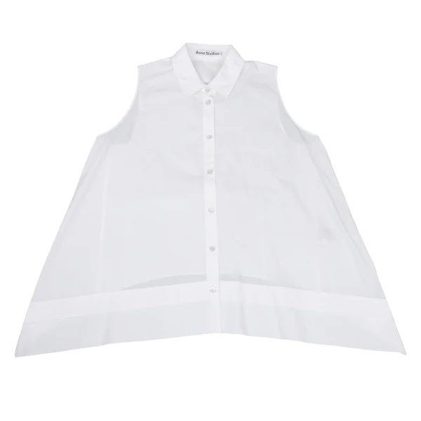 Acne Studios Cotton Sleeveless Flare Blouse K-167850_002
