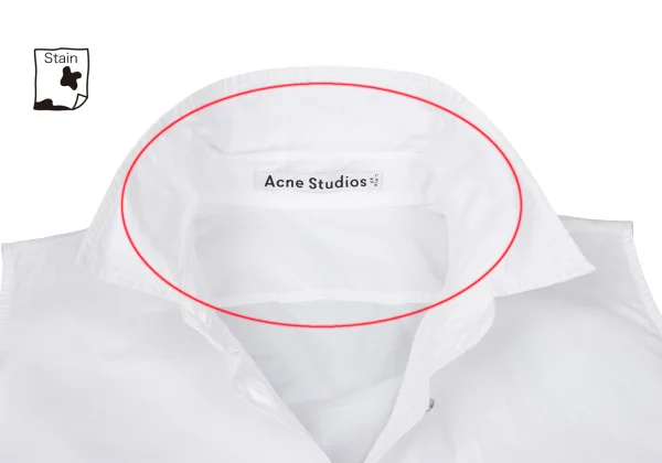 Acne Studios Cotton Sleeveless Flare Blouse K-167850_008