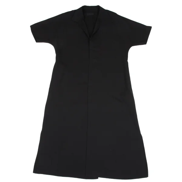 HOMMA Dolman Short Sleeve Buttonless Long Coat K-167852_002