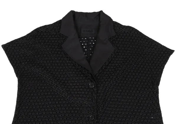 HOMMA Embroidery Lace French Sleeve Coat K-167853_003