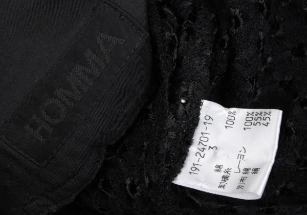 HOMMA Embroidery Lace French Sleeve Coat K-167853_016