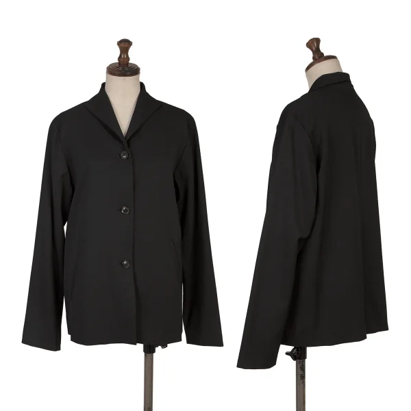 HOMMA Wool Flat Collar Jacket Black 2 K-167854_001