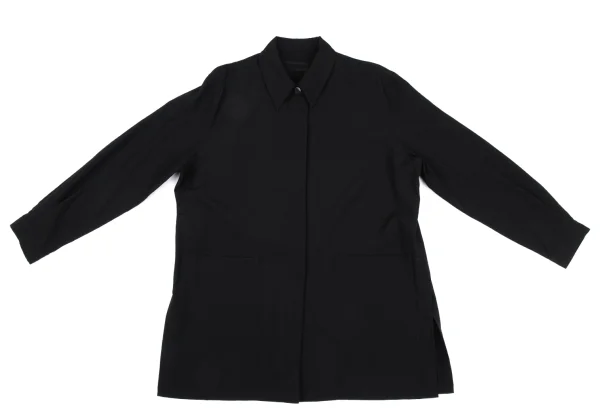 HOMMA Wool Fly Front Shirt Jacket K-167855_002