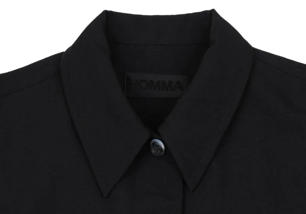 HOMMA Wool Fly Front Shirt Jacket K-167855_004