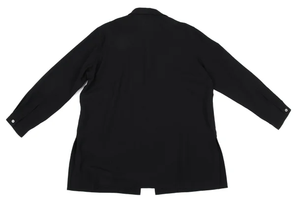 HOMMA Wool Fly Front Shirt Jacket K-167855_013