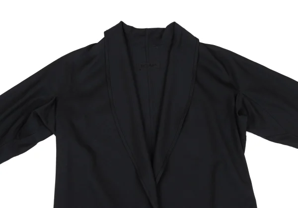 HOMMA Tropical Wool Shawl Collar Buttonless Jacket K-167856_003