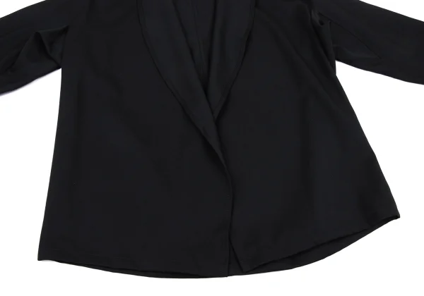 HOMMA Tropical Wool Shawl Collar Buttonless Jacket K-167856_008