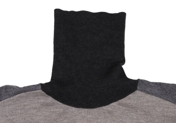 MM6 Wool Switching Turtleneck Knit Sweater K-167858_004